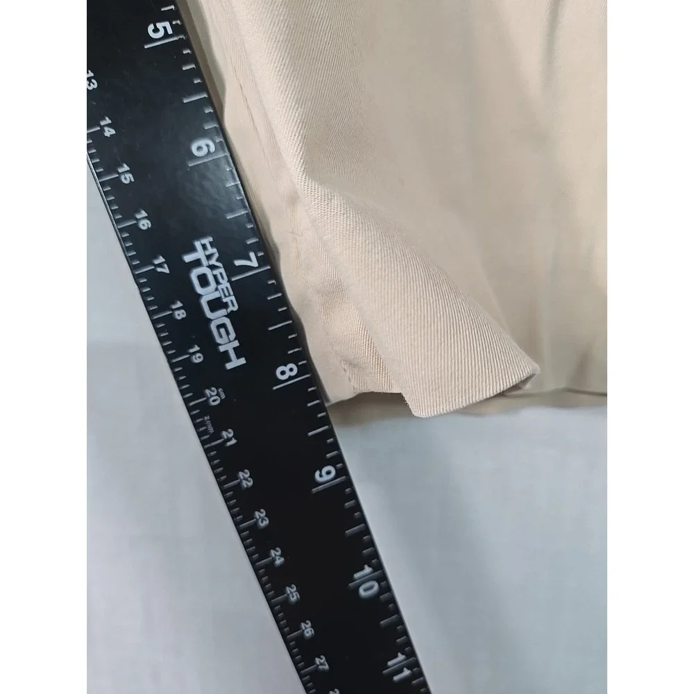 Talbots Perfect Short 8 1/2 Inch Bermuda Shorts Beige Tan Women's 14 High‎ Rise